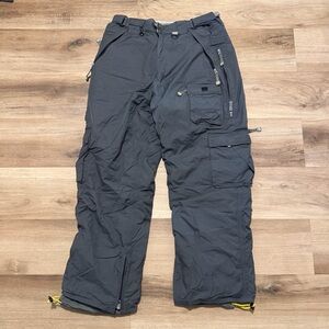 686 Smarty 3-in-1 Cargo Snow Winter Pants Men's Large Grey Snowboard